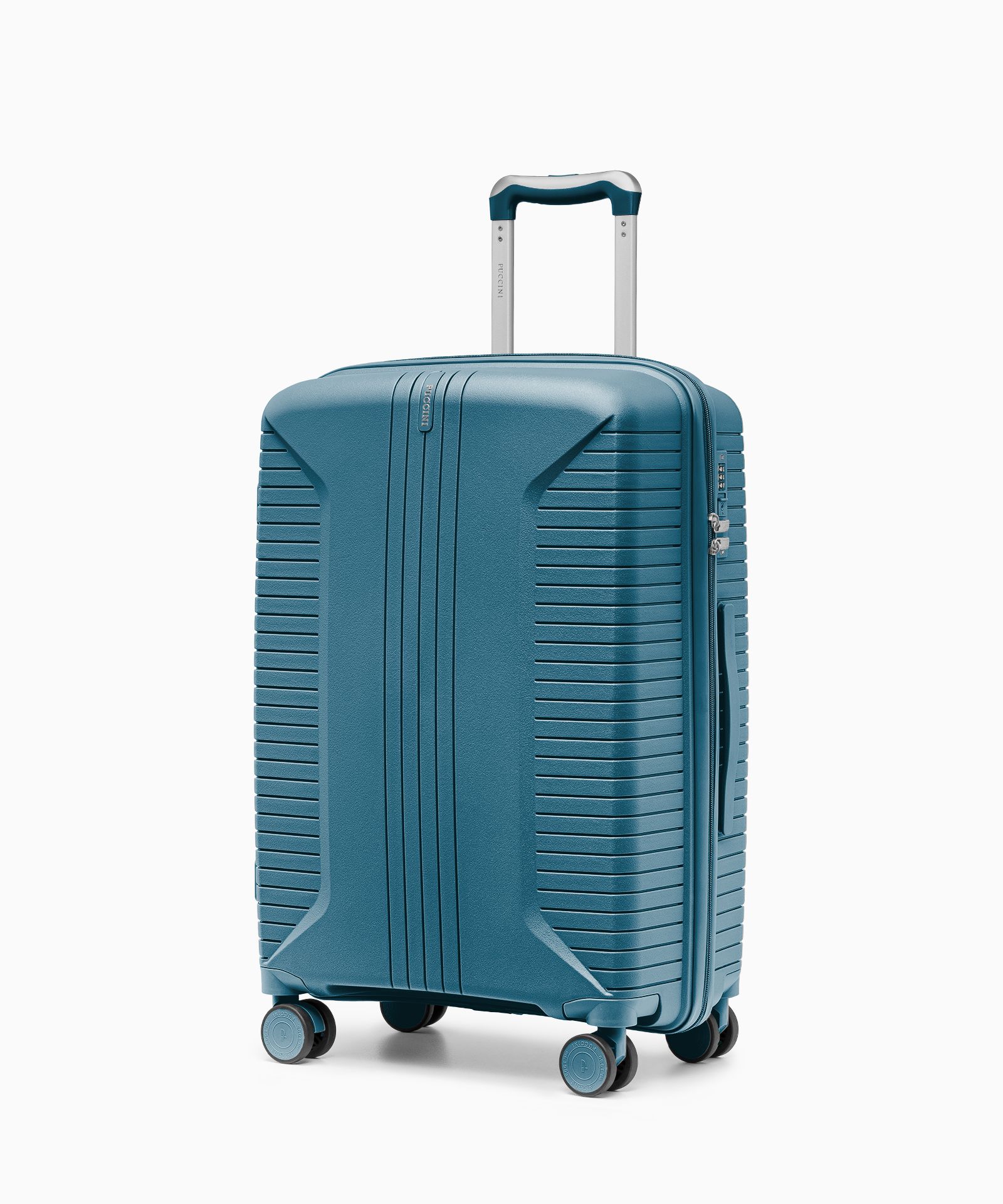 Walizka średnia na kółkach z polipropylenu morska