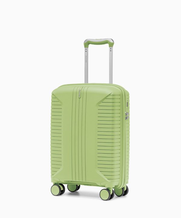 Walizka kabinowa na kółkach z polipropylenu jasnozielona