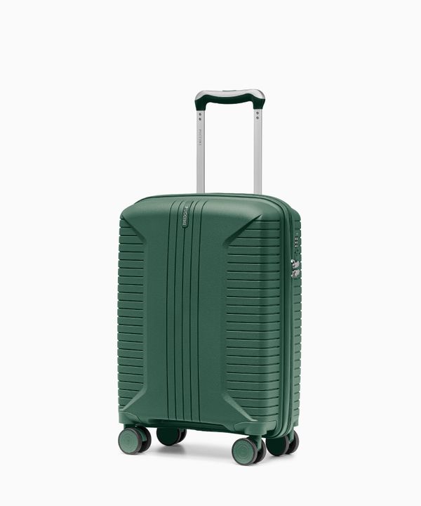 Walizka kabinowa na kółkach z polipropylenu zielona