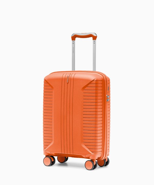 Walizka kabinowa na kółkach z polipropylenu pomarańczowa