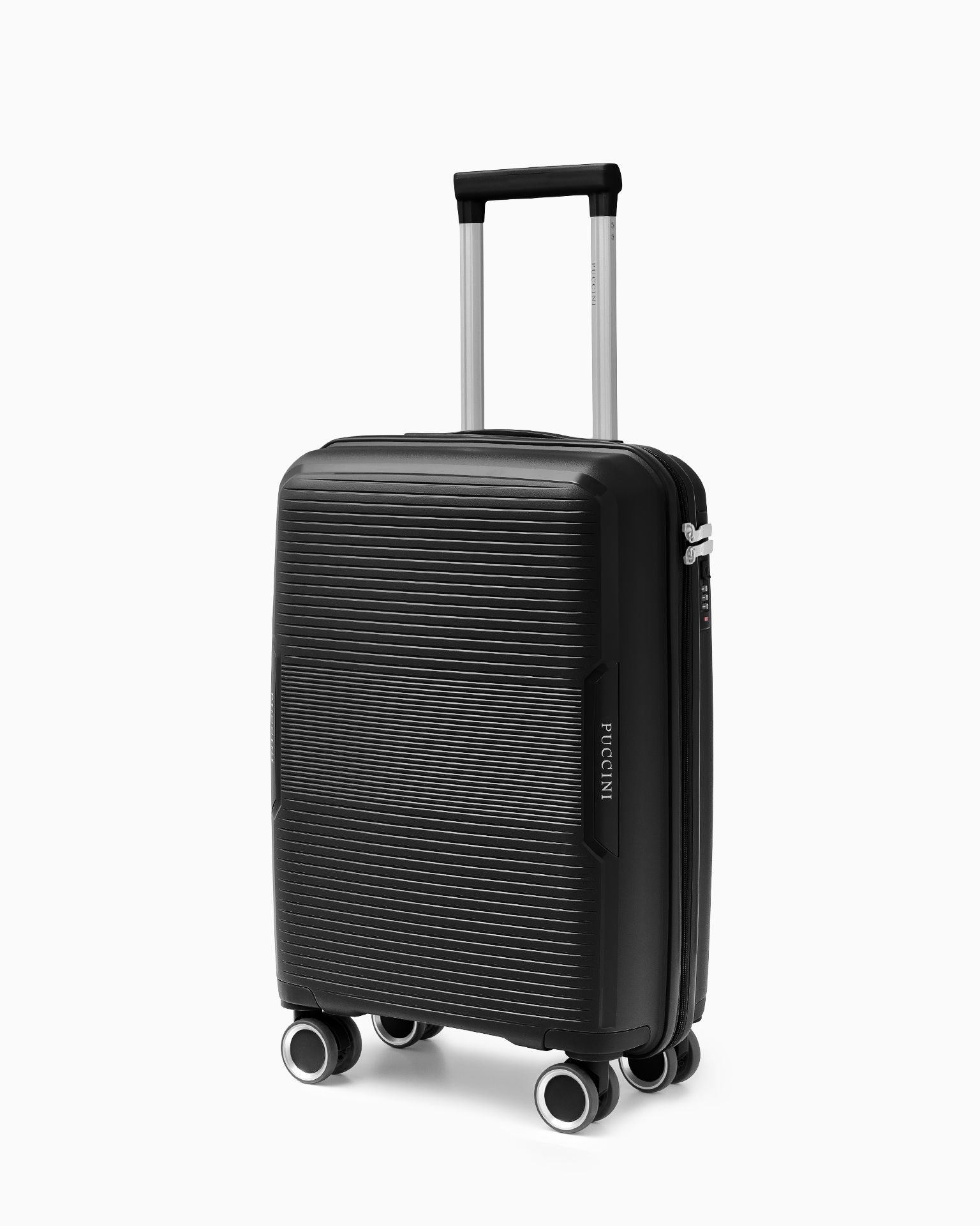 Walizka kabinowa z zamkiem szyfrowym z polipropylenu czarna