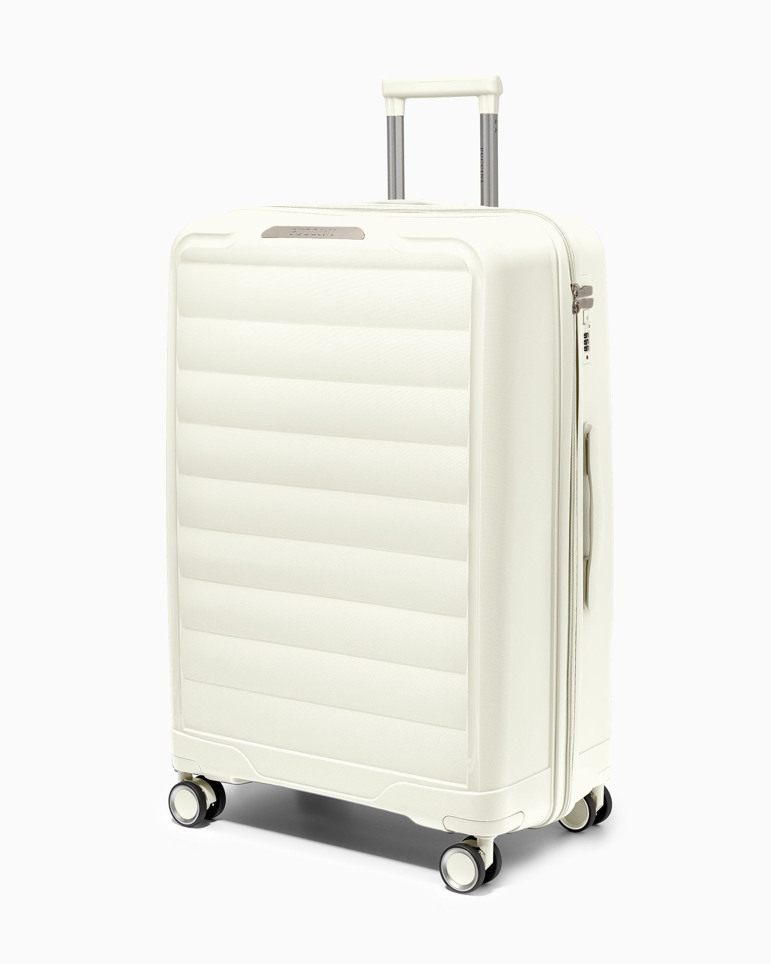 Walizka duża z polipropylenu biała