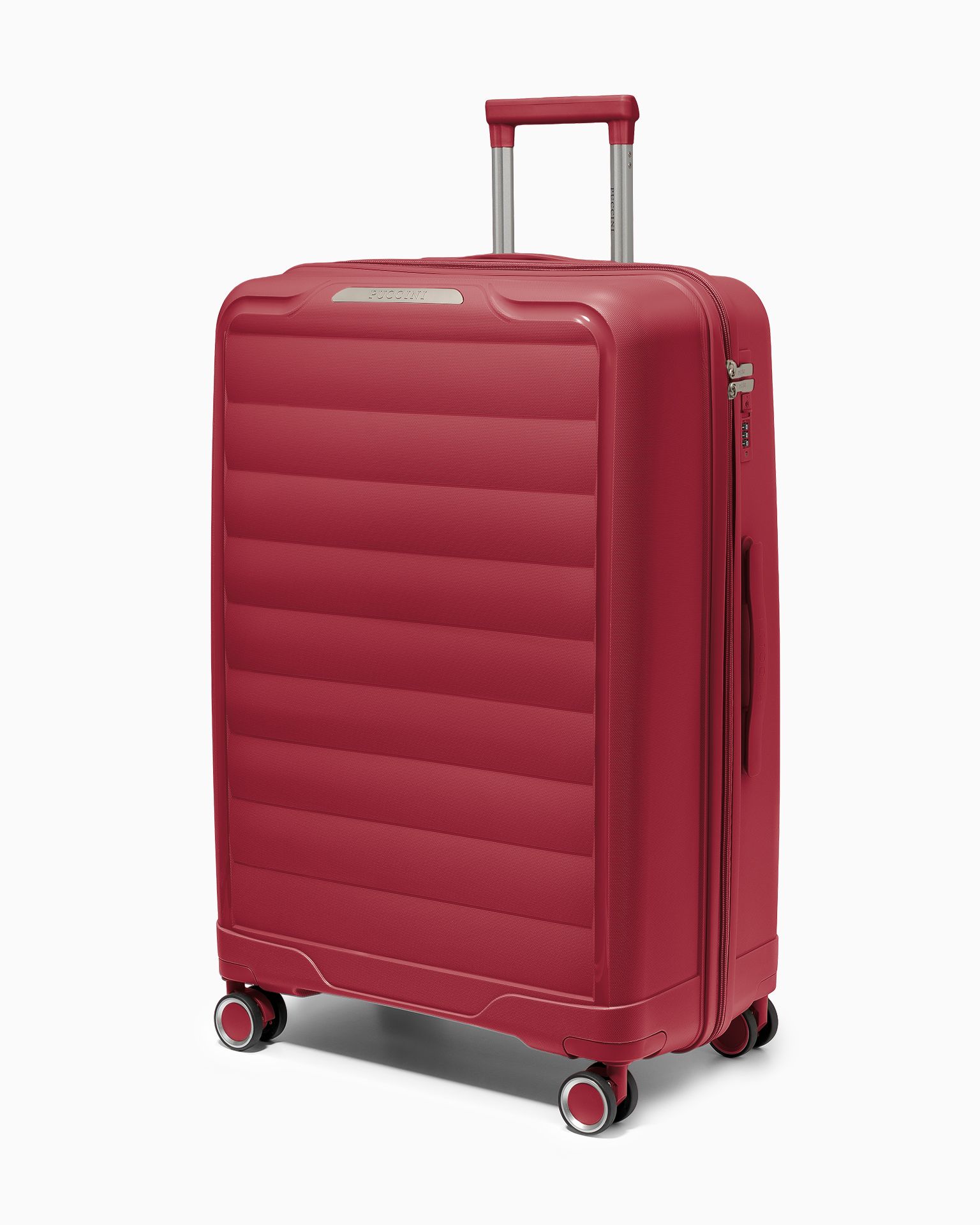 Walizka duża z polipropylenu czerwona