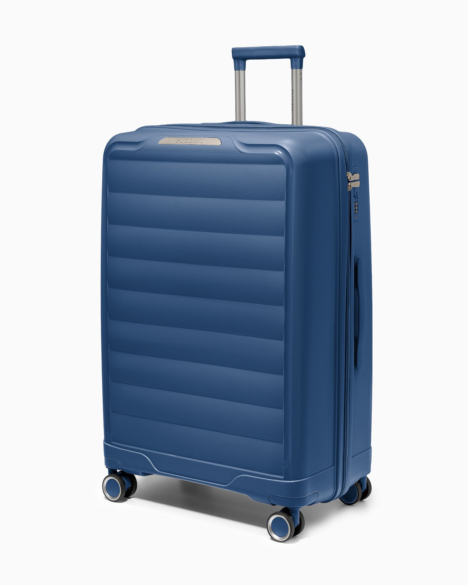 Walizka duża z polipropylenu granatowa