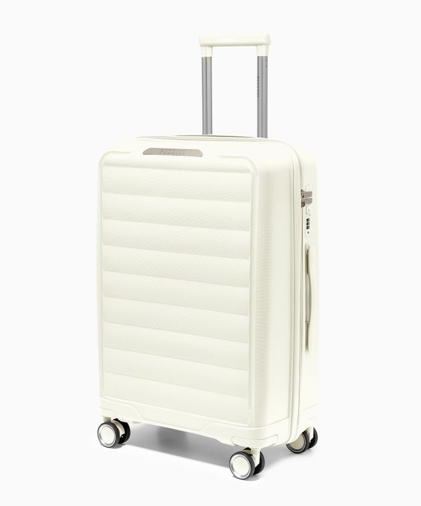 Walizka średnia z polipropylenu biała