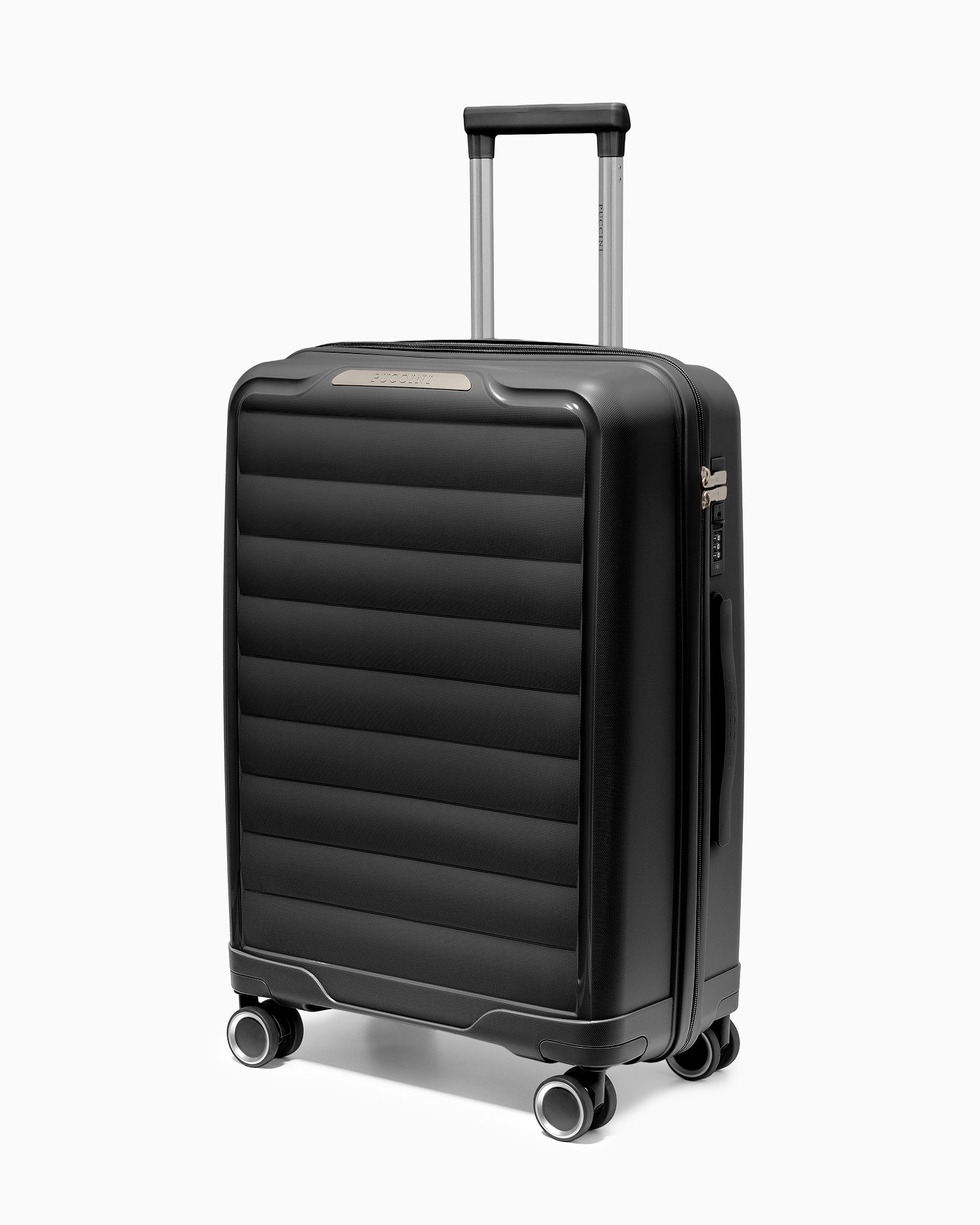 Walizka średnia z polipropylenu czarna