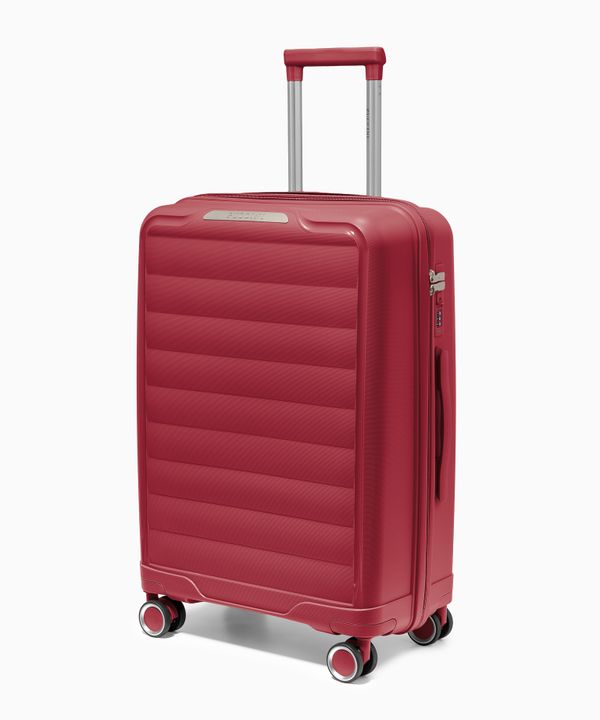 Walizka średnia z polipropylenu czerwona