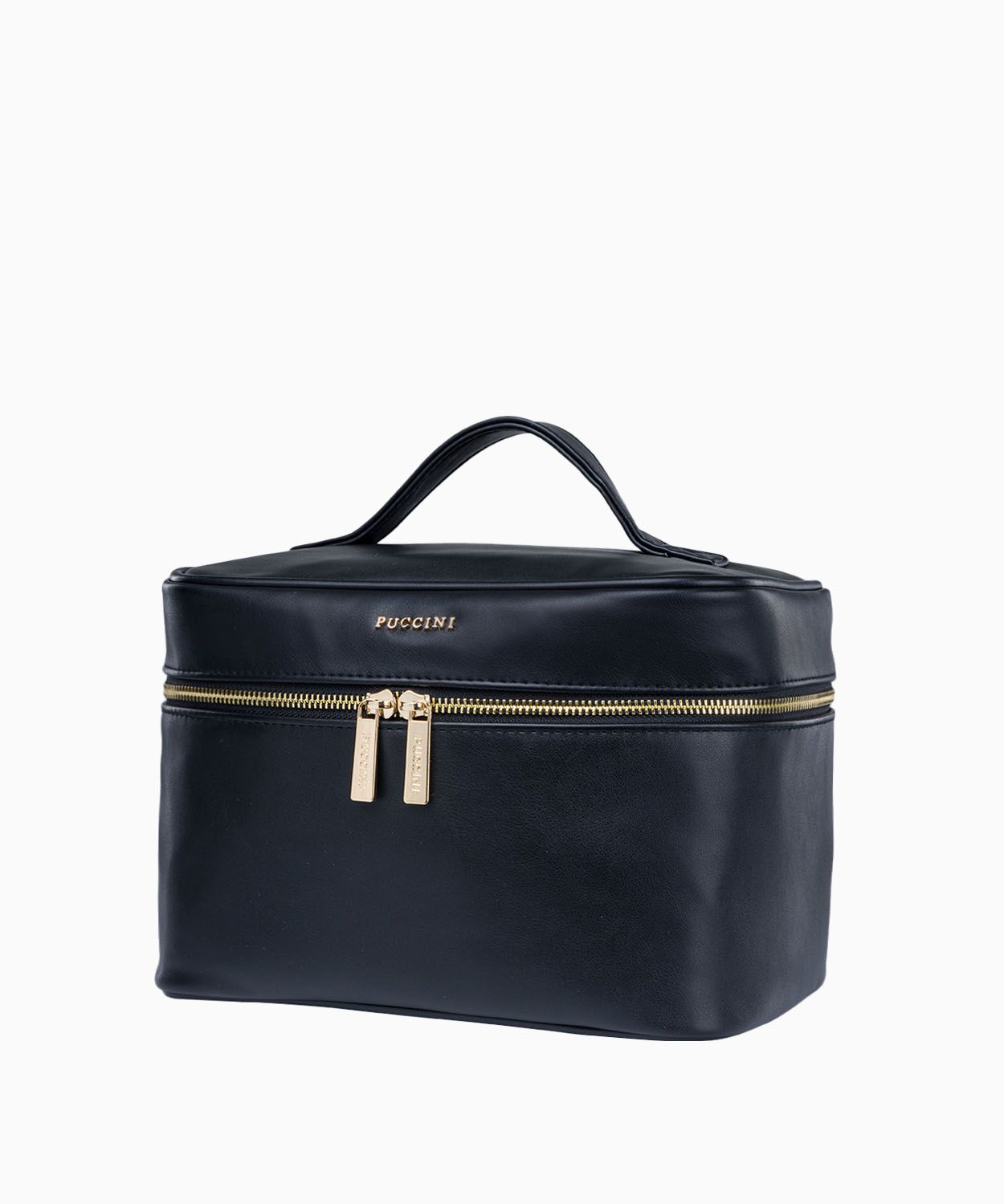 Duża czarna kosmetyczka podróżna