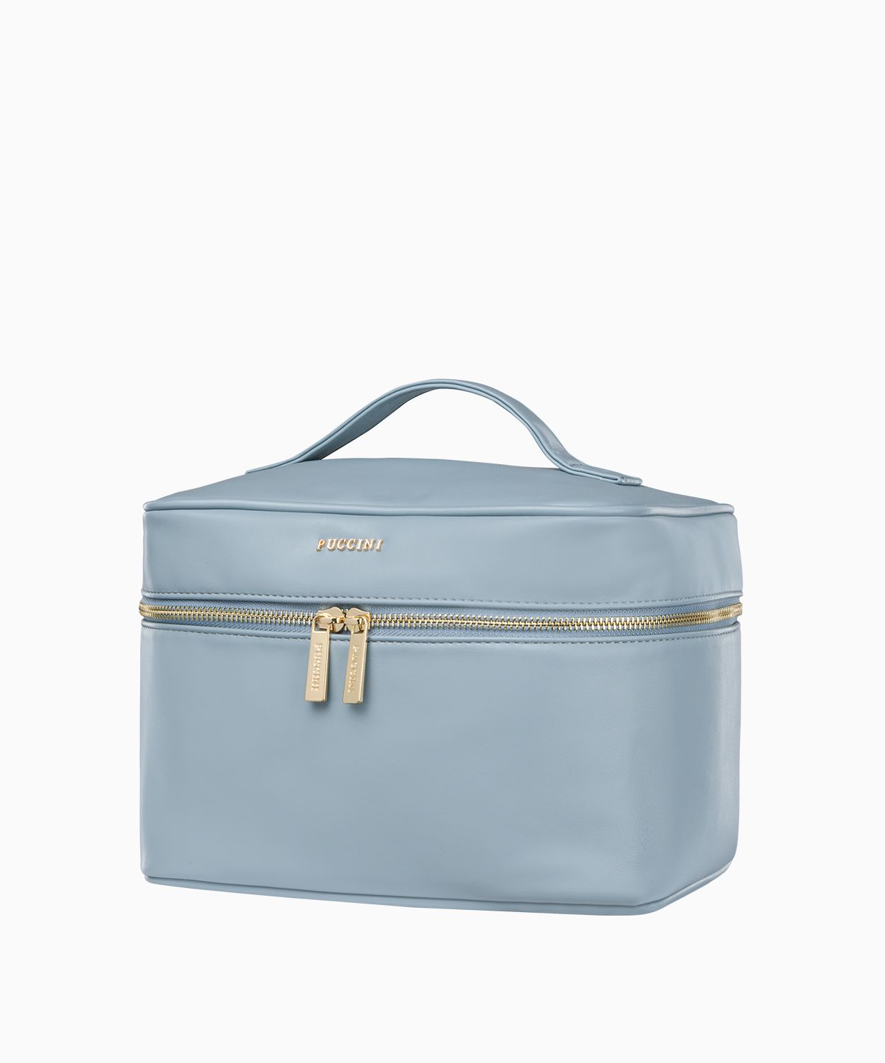 Duża błękitna kosmetyczka podróżna