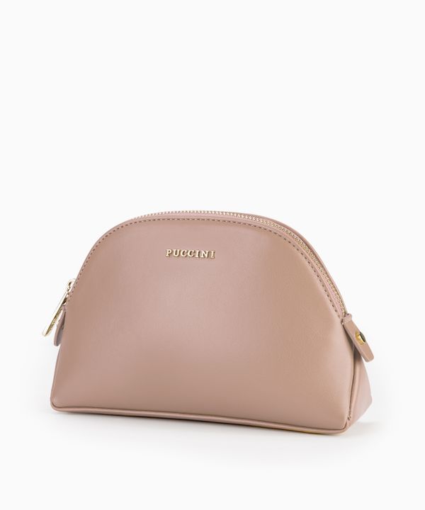 Kosmetyczka półokrągła - beżowa