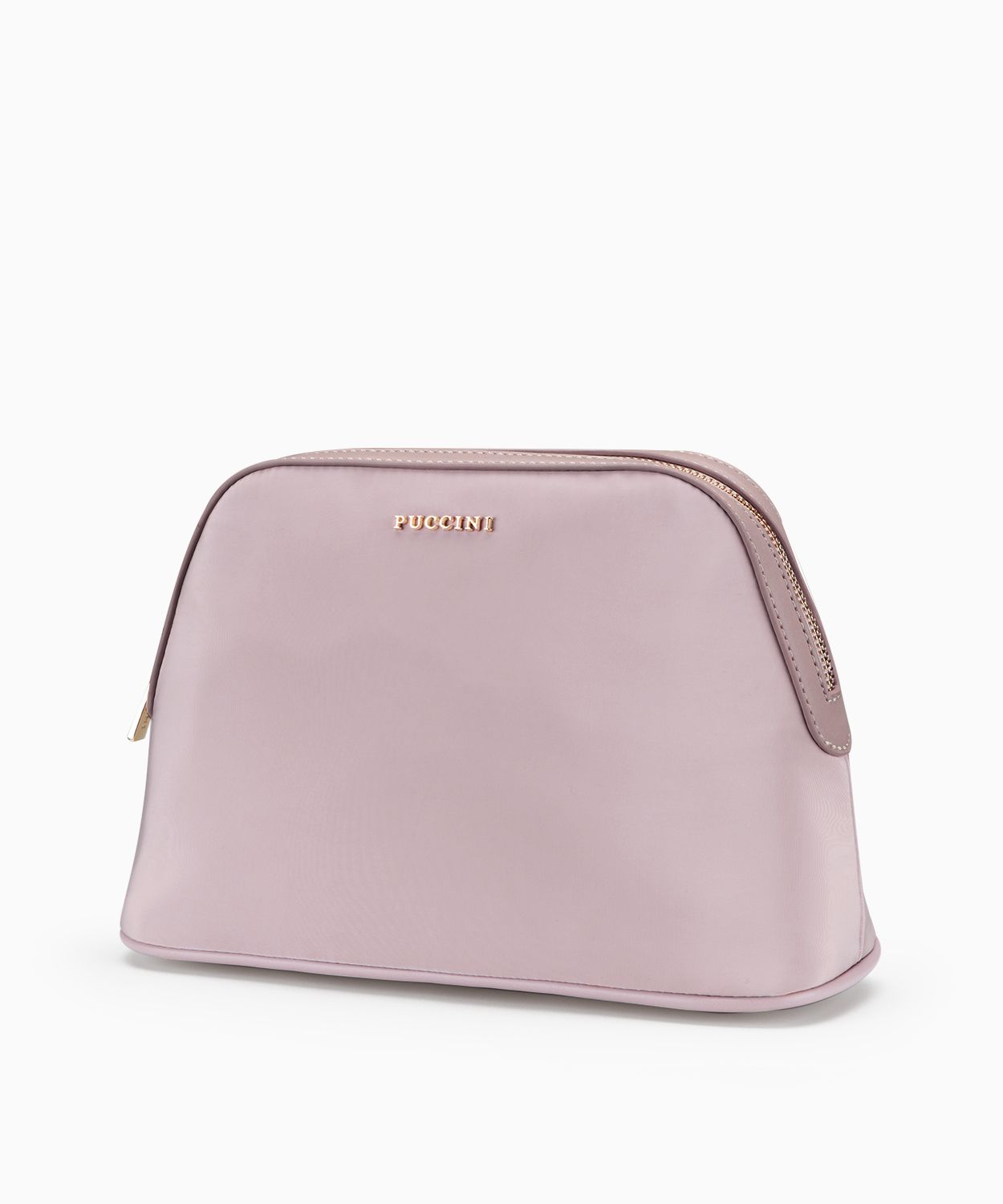 Kosmetyczka damska materiałowa liliowa 