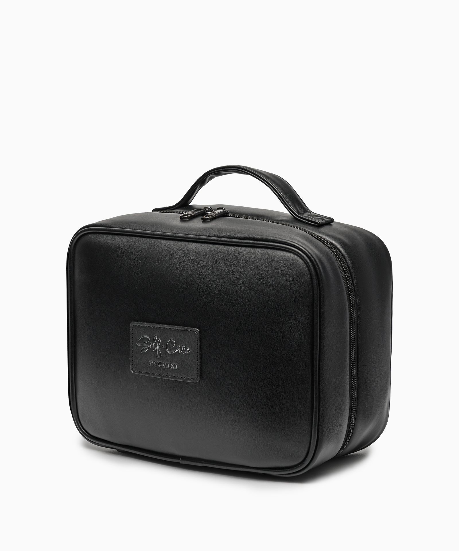 Kosmetyczka damska z haczykiem czarna