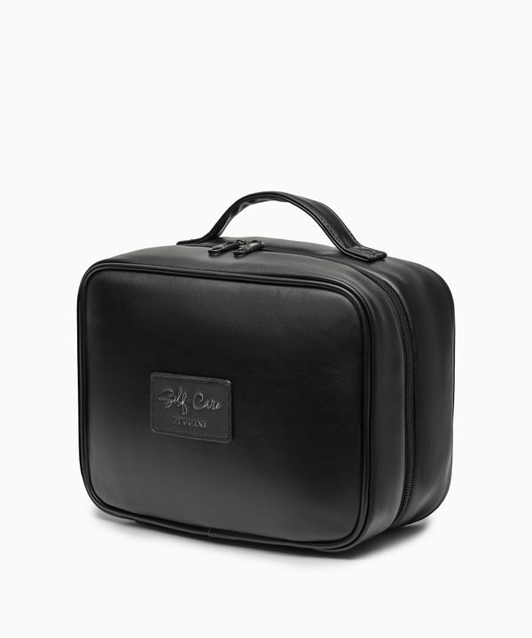 Kosmetyczka damska z haczykiem czarna