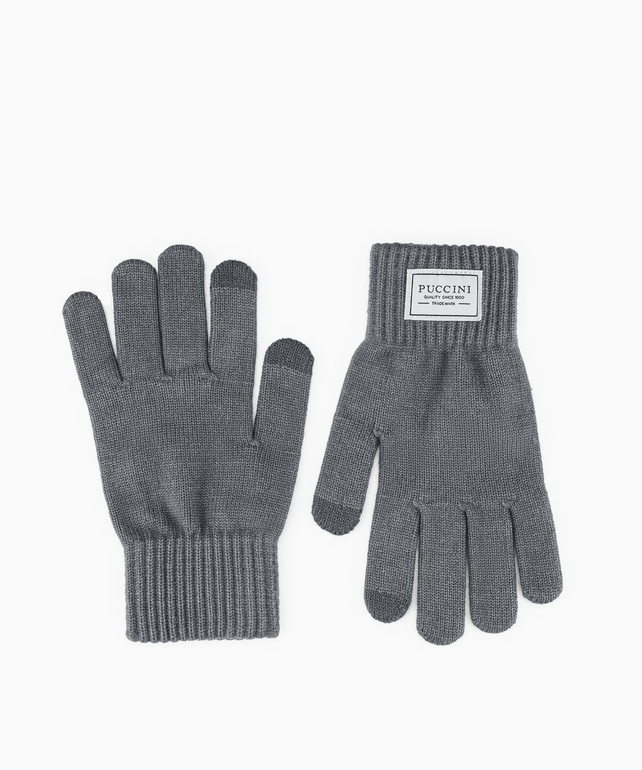 Rękawiczki dzianinowe ciemnoszare