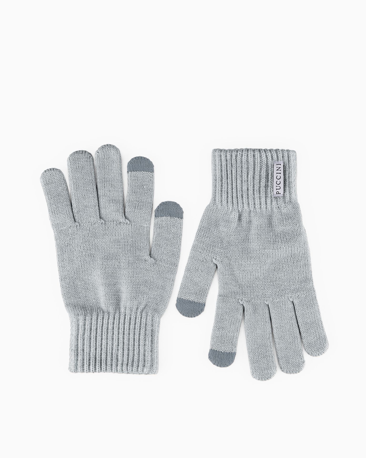 Rękawiczki dzianinowe szare