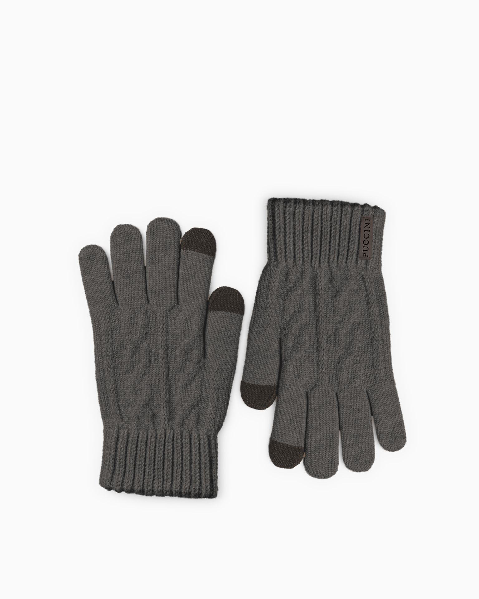 Rękawiczki dzianinowe brązowe