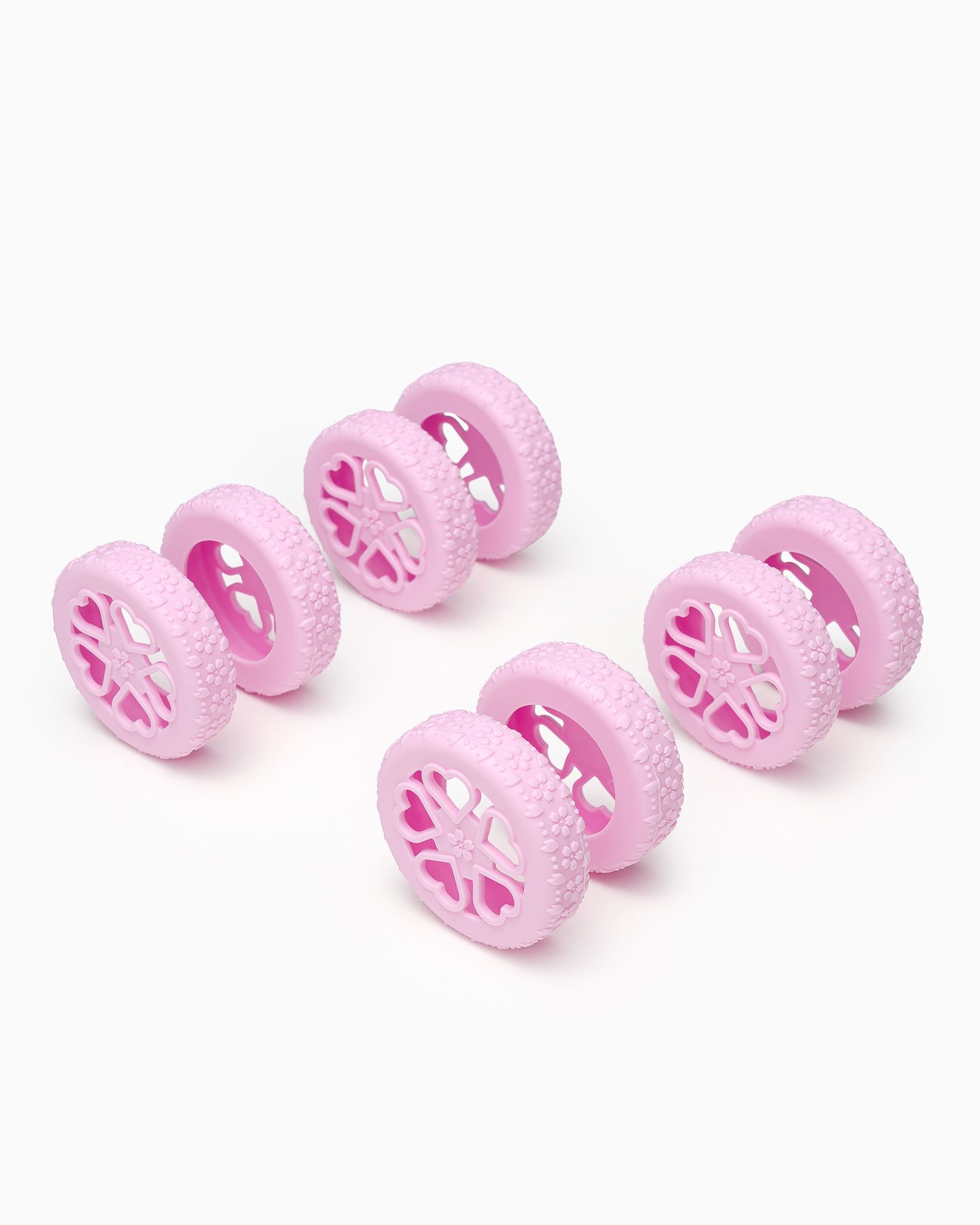 Ochraniacze na koła walizki różowe