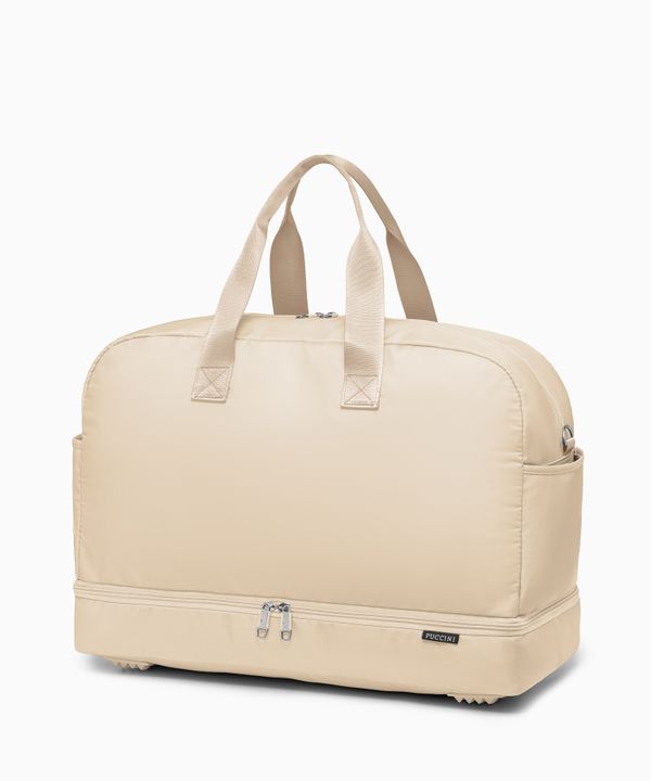 Torba sportowa duża jasnobeżowa