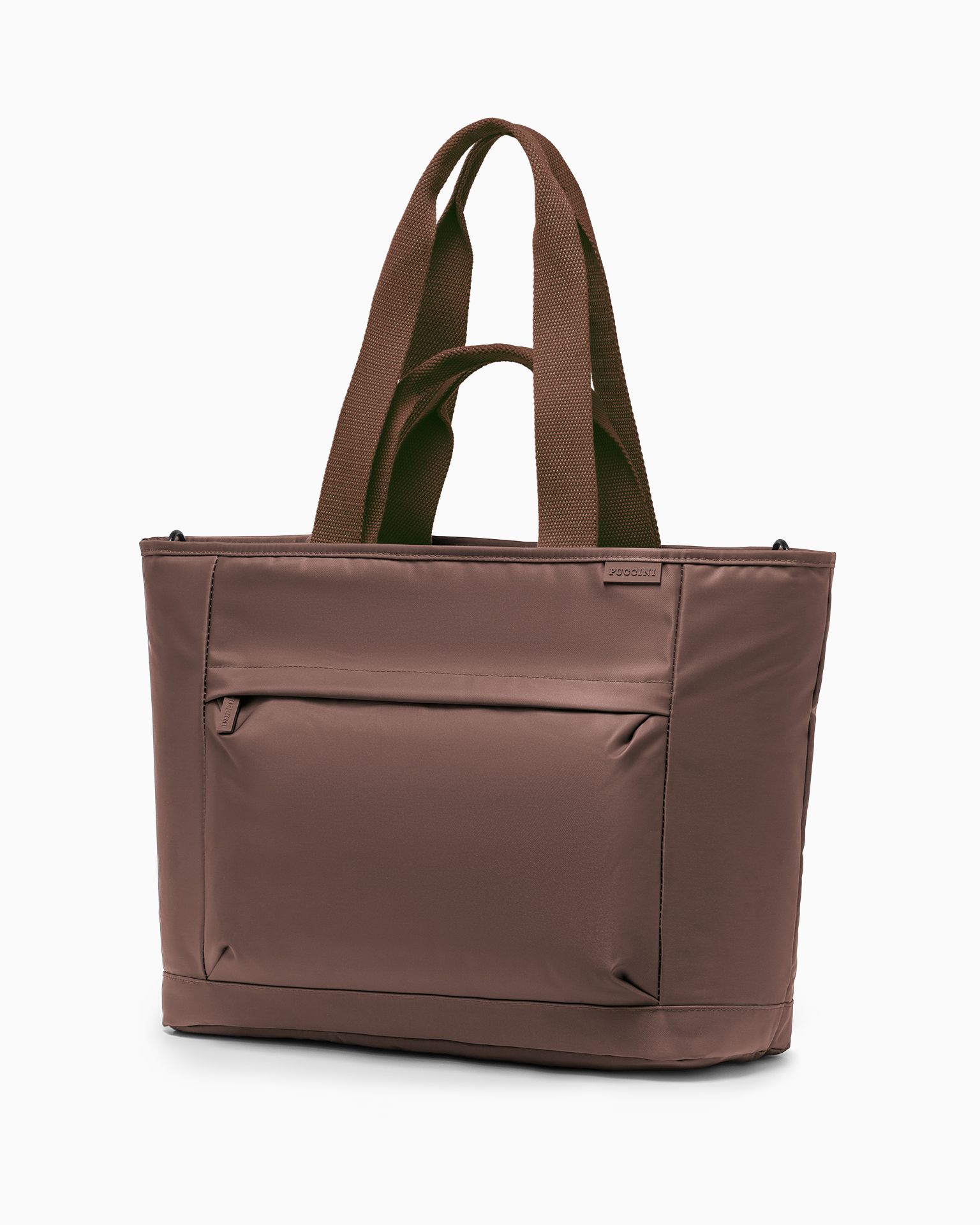 Torba tote z miejscem na laptopa 15,6 cali brązowa