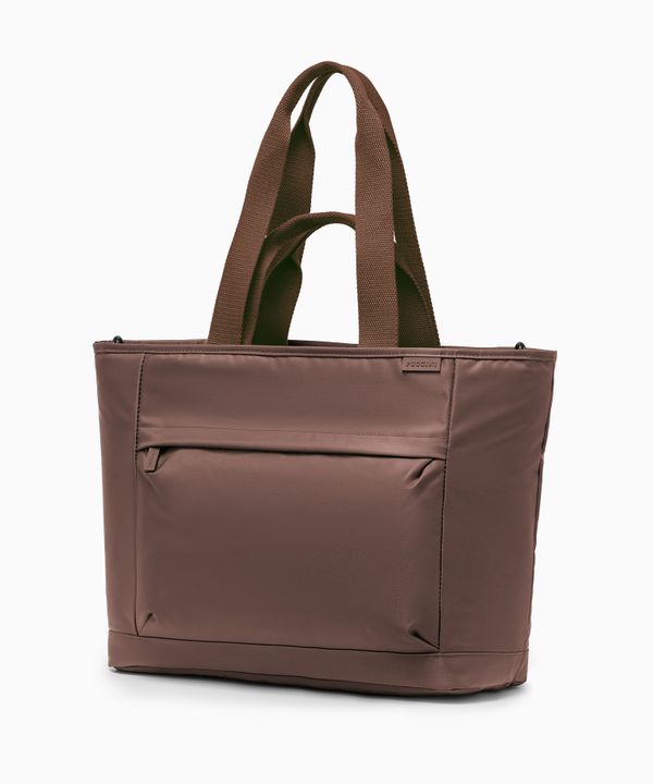 Torba tote z miejscem na laptopa 15,6 cali brązowa