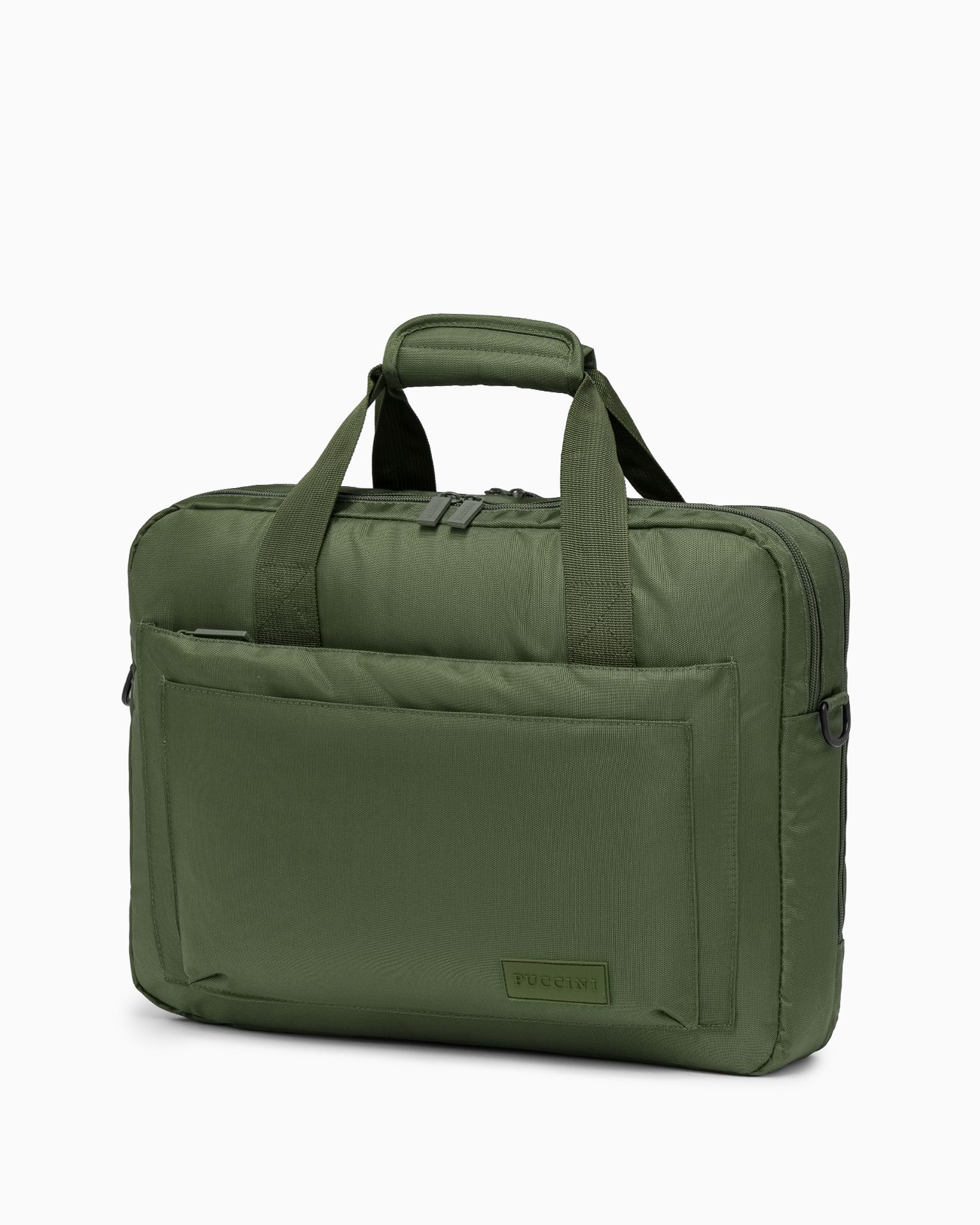 Torba na laptop 17 cali materiałowa zielona