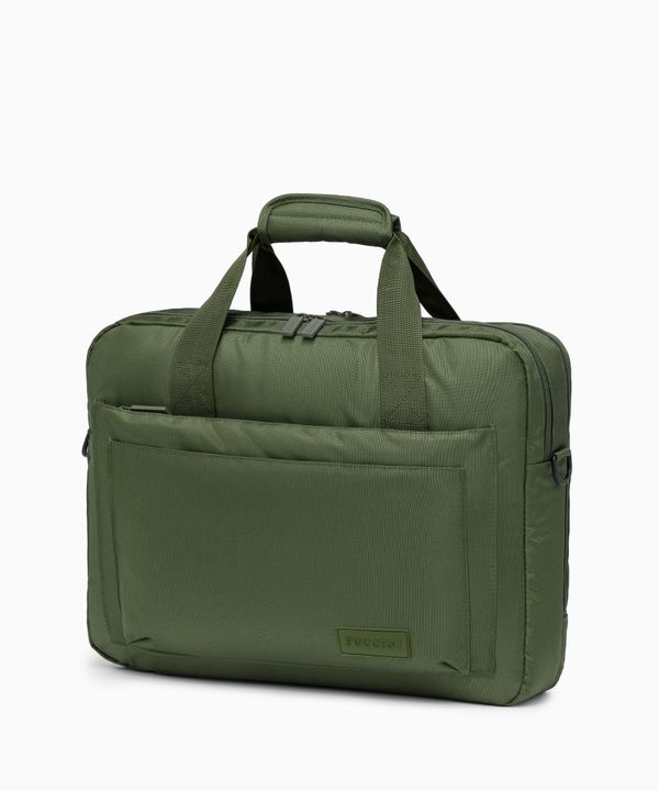 Torba na laptop 17 cali materiałowa zielona
