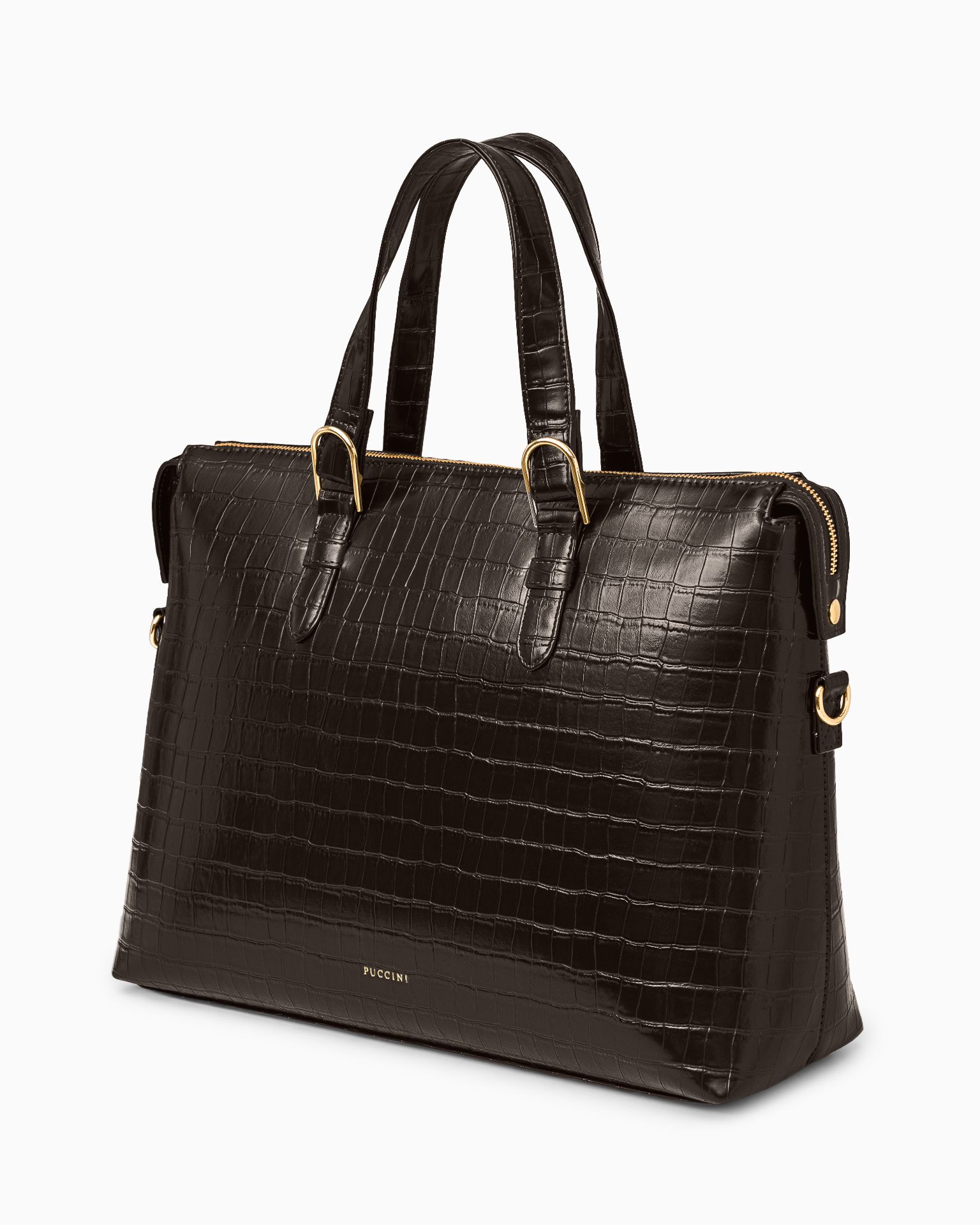 Torba na laptopa 15,6 cali damska brązowa crocco