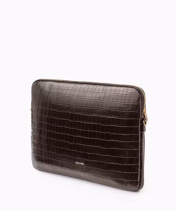 Etui na laptopa 15'6 cala brązowe crocco