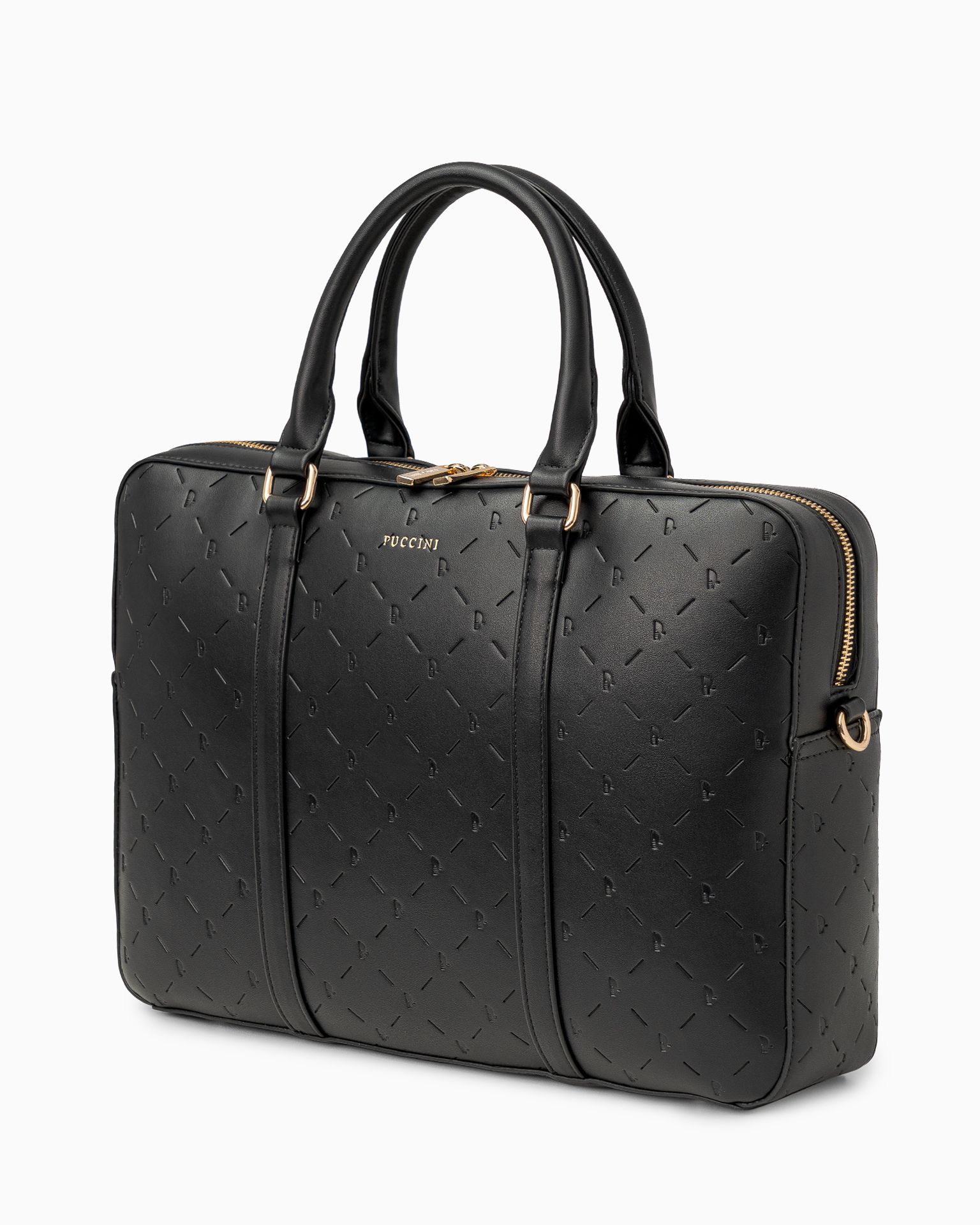 Torba na laptopa 15'6 cali czarny monogram
