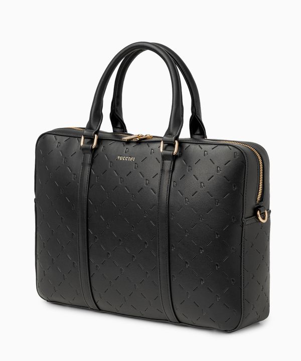 Torba na laptopa 15'6 cali czarny monogram