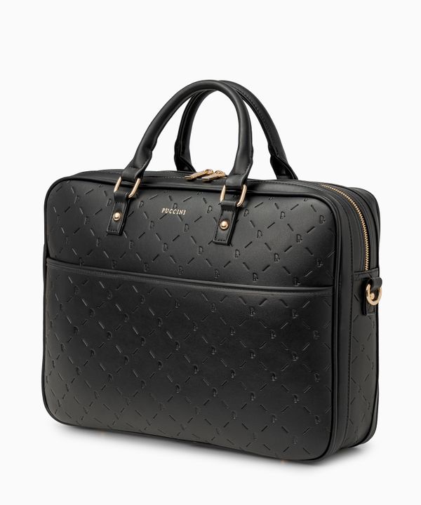 Torba na laptopa 15'6 cali monogram czarna