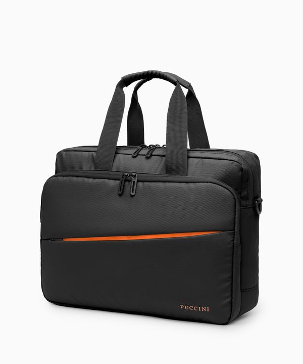 Torba na laptopa 15,6 cali z kieszeniami czarna