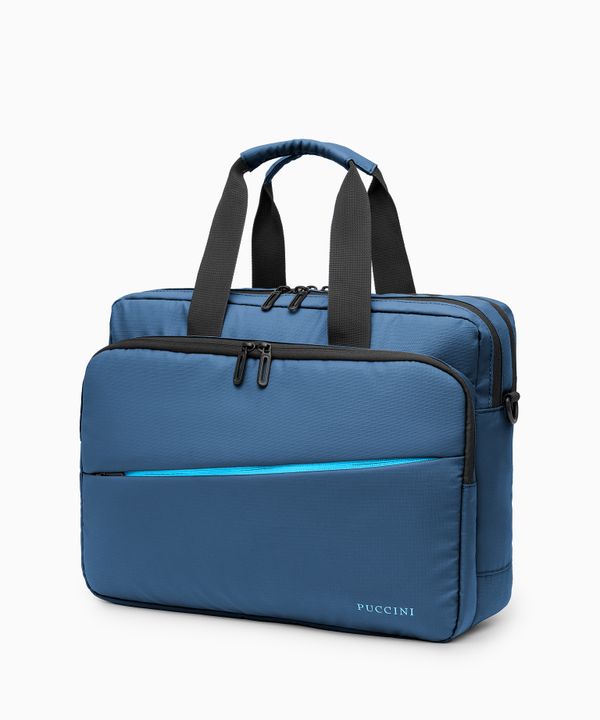 Torba na laptopa 15,6 cali z kieszeniami granatowa