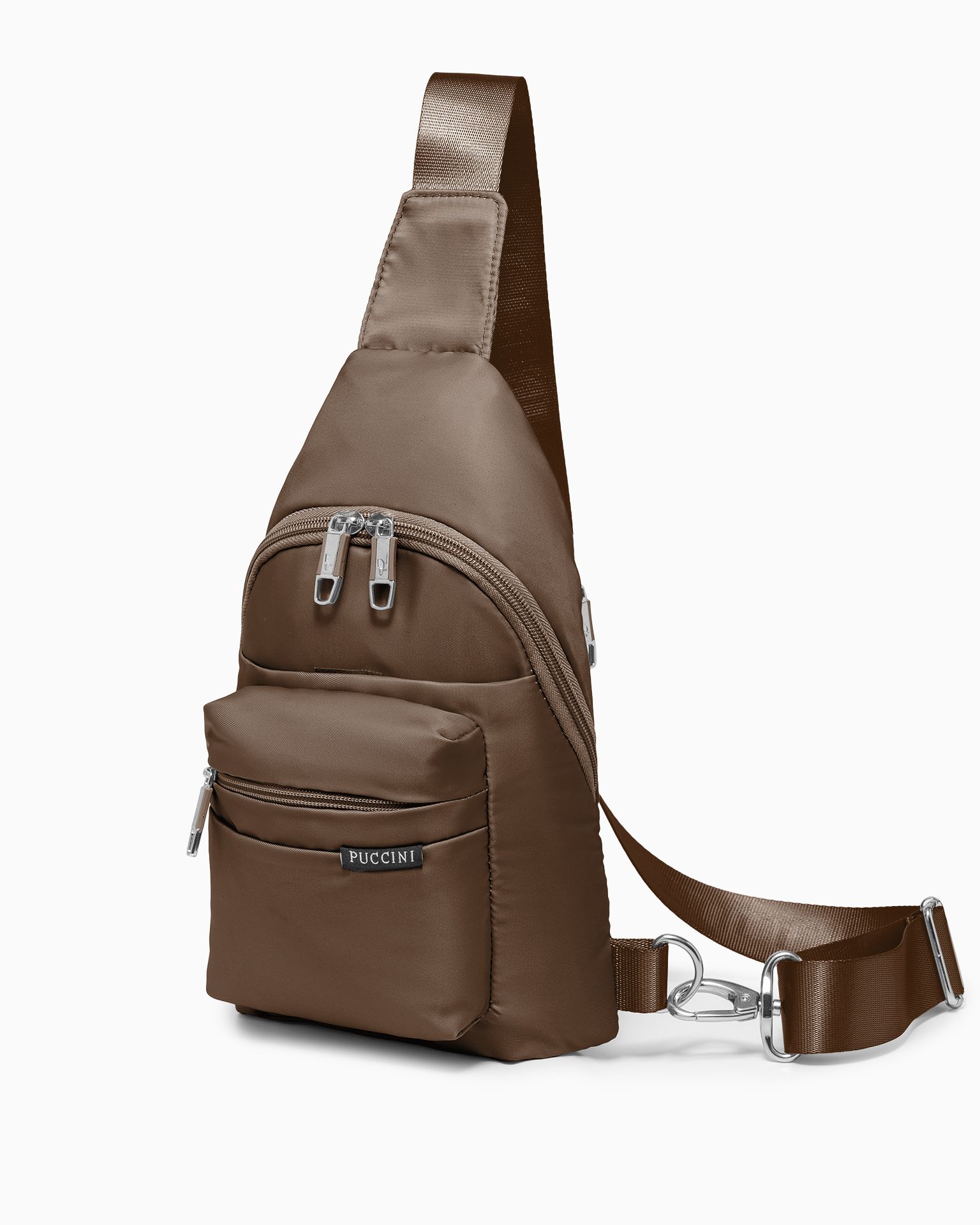 Plecak na jedno ramię Sling Bag - brązowy