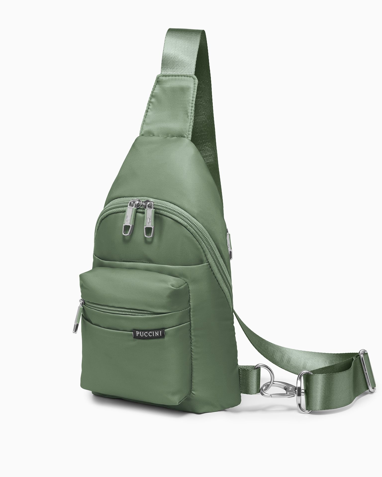 Plecak na jedno ramię Sling Bag - ciemnozielony 