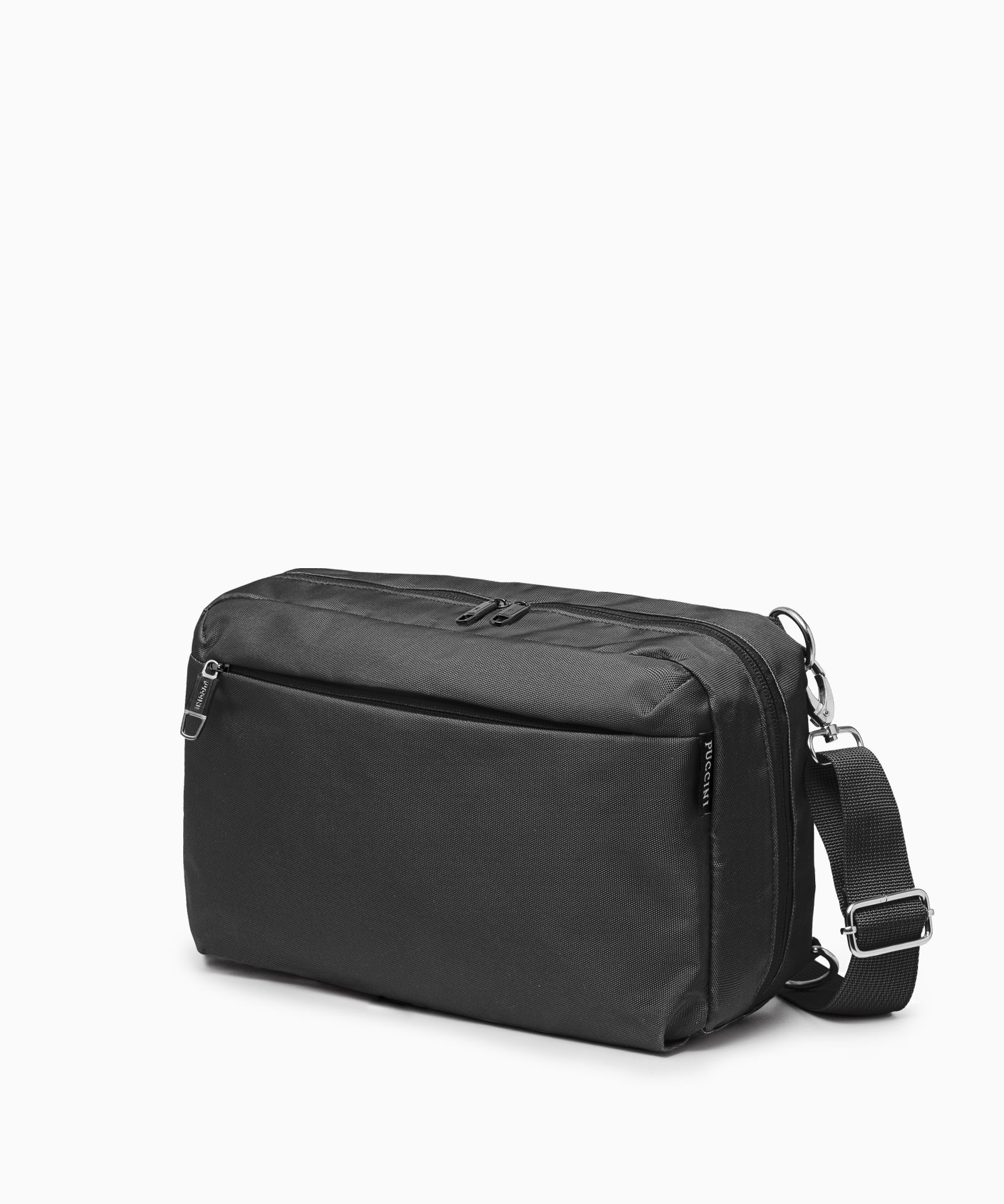 Plecak na jedno ramię sling bag czarny