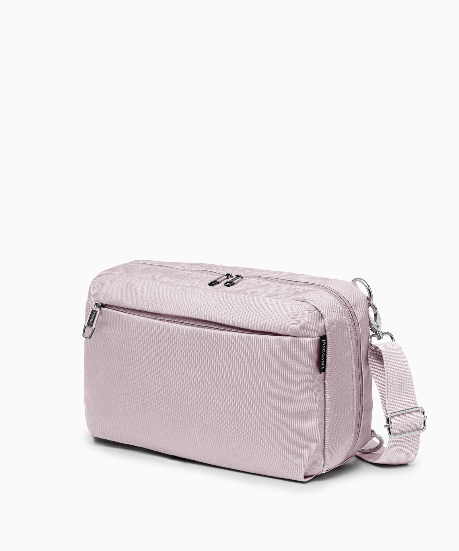 Plecak na jedno ramię sling bag różowy