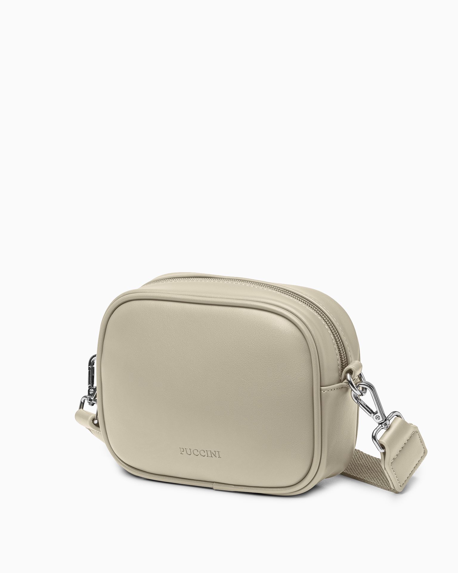 Torebka damska crossbody mała beżowa