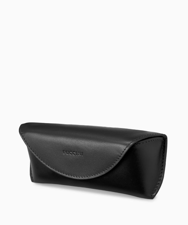 Etui na okulary skórzane czarne