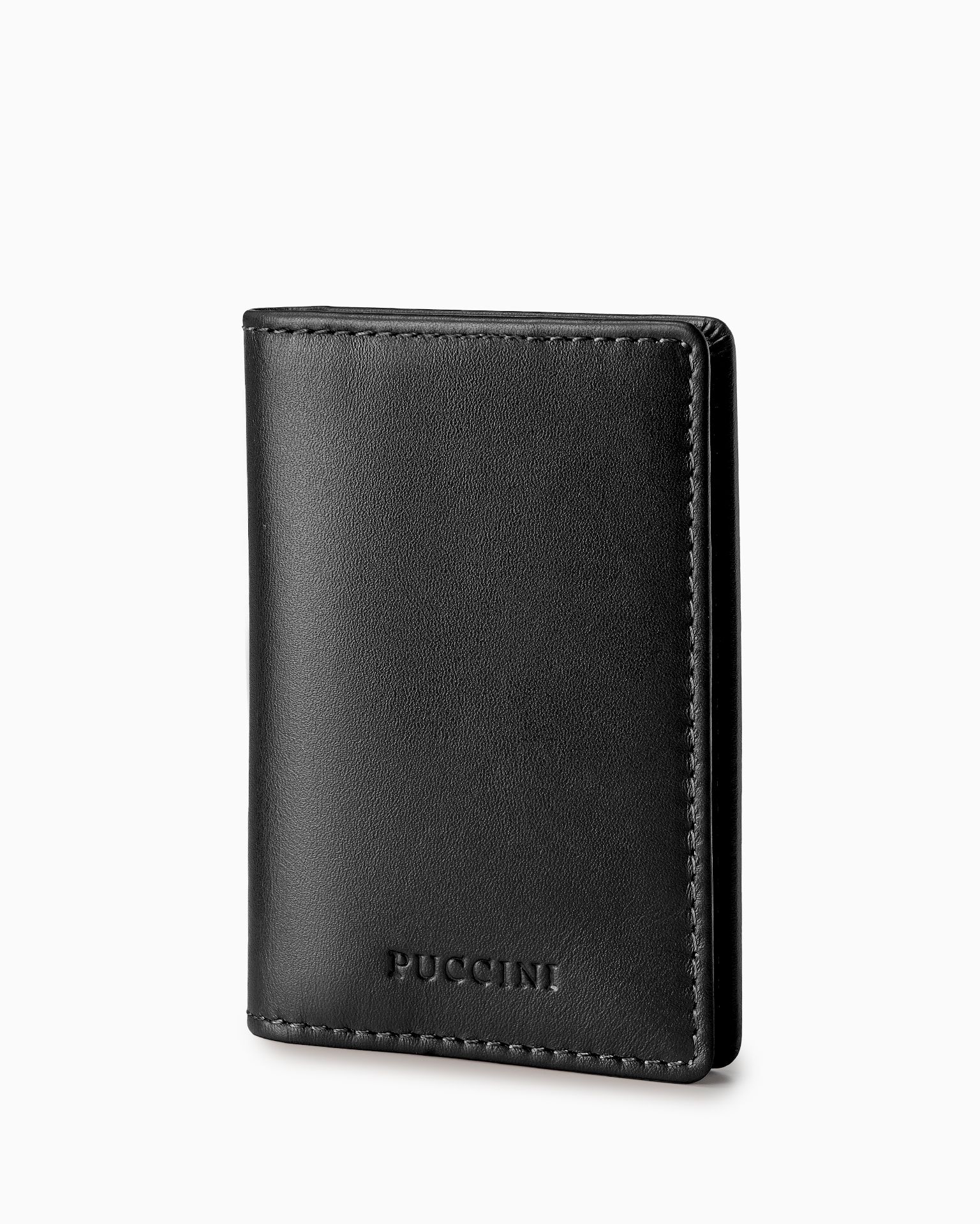 Etui na karty ze skóry naturalnej czarne