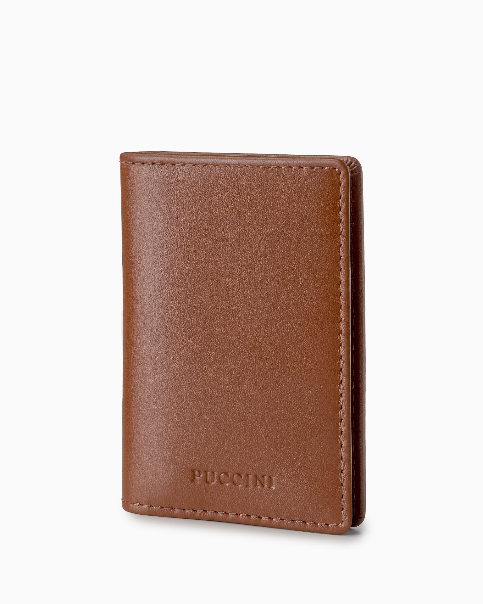 Etui na karty ze skóry naturalnej brązowe