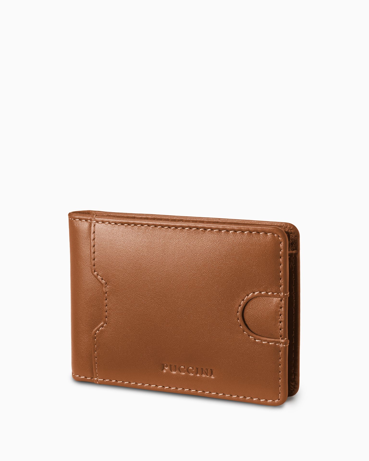 Portfel męski skórzany mały brązowy