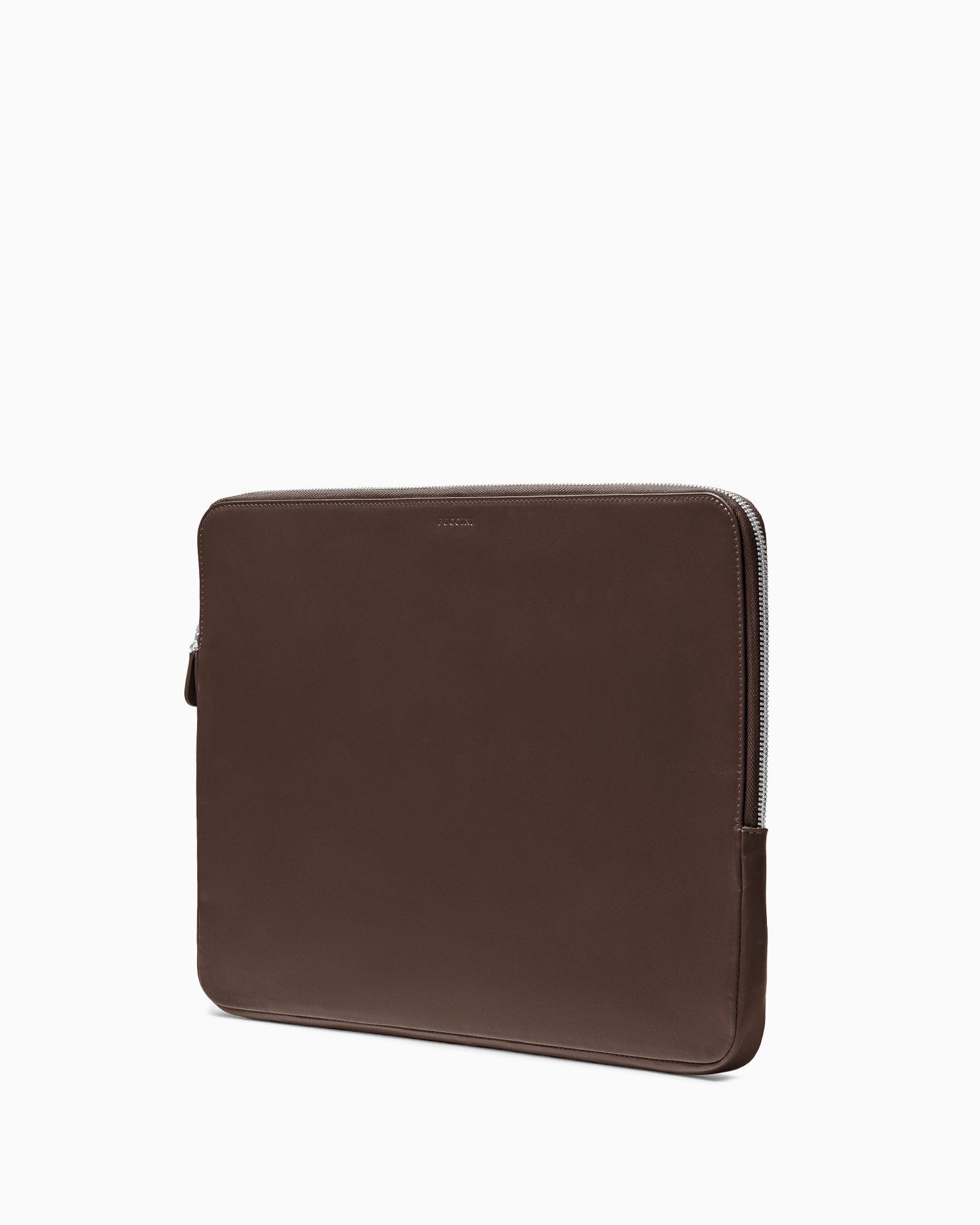 Etui na laptopa 15 cali skórzane ciemnobrązowe