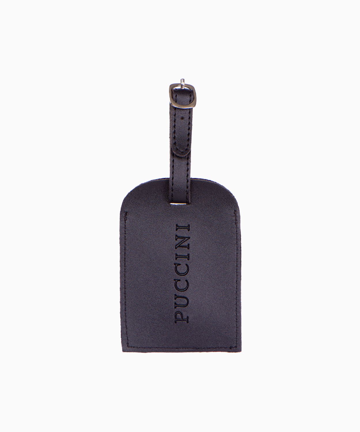 Identyfikator ze skóry ekologicznej czarny