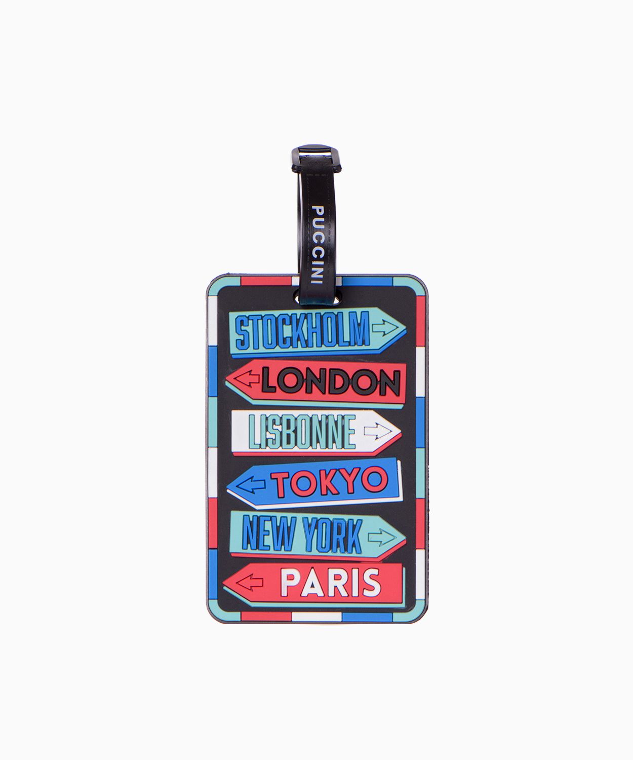 Identyfikator na bagaż z drogowskazami