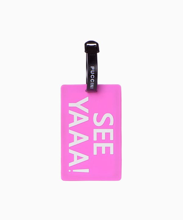 Identyfikator bagażowy prostokątny z napisem