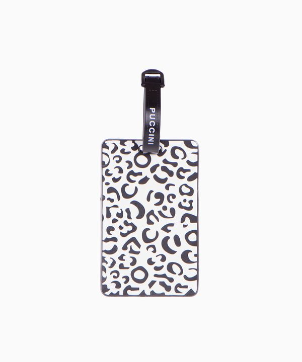 Identyfikator na bagaż w zwierzęce cętki