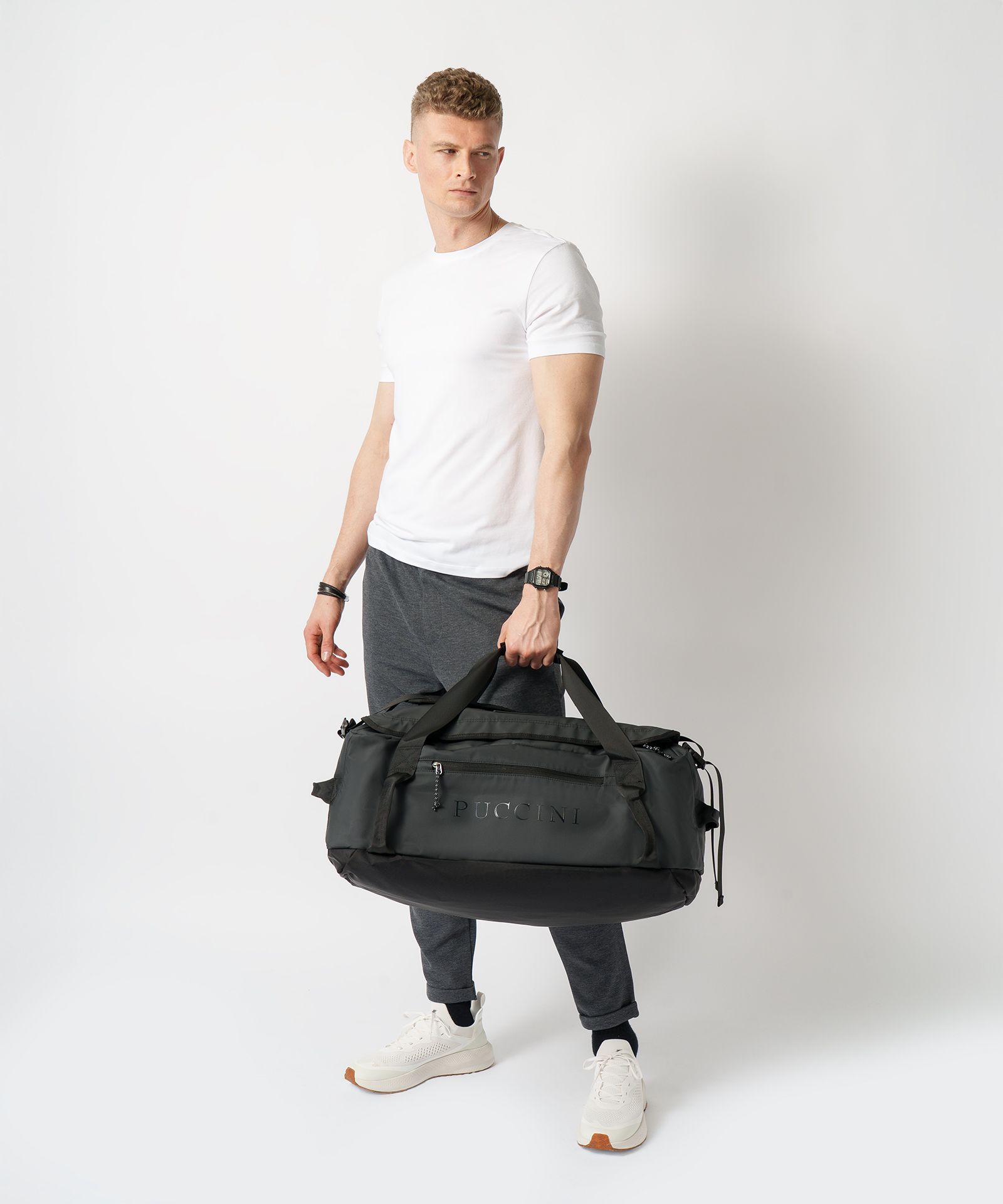 Torba podróżna z funkcją plecaka 2w1 czarny rozmiar L