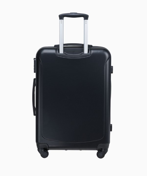 Średnia czarna walizka z zamkiem szyfrowym