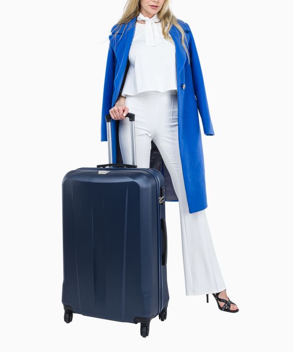 Zestaw walizek na kółkach granatowy